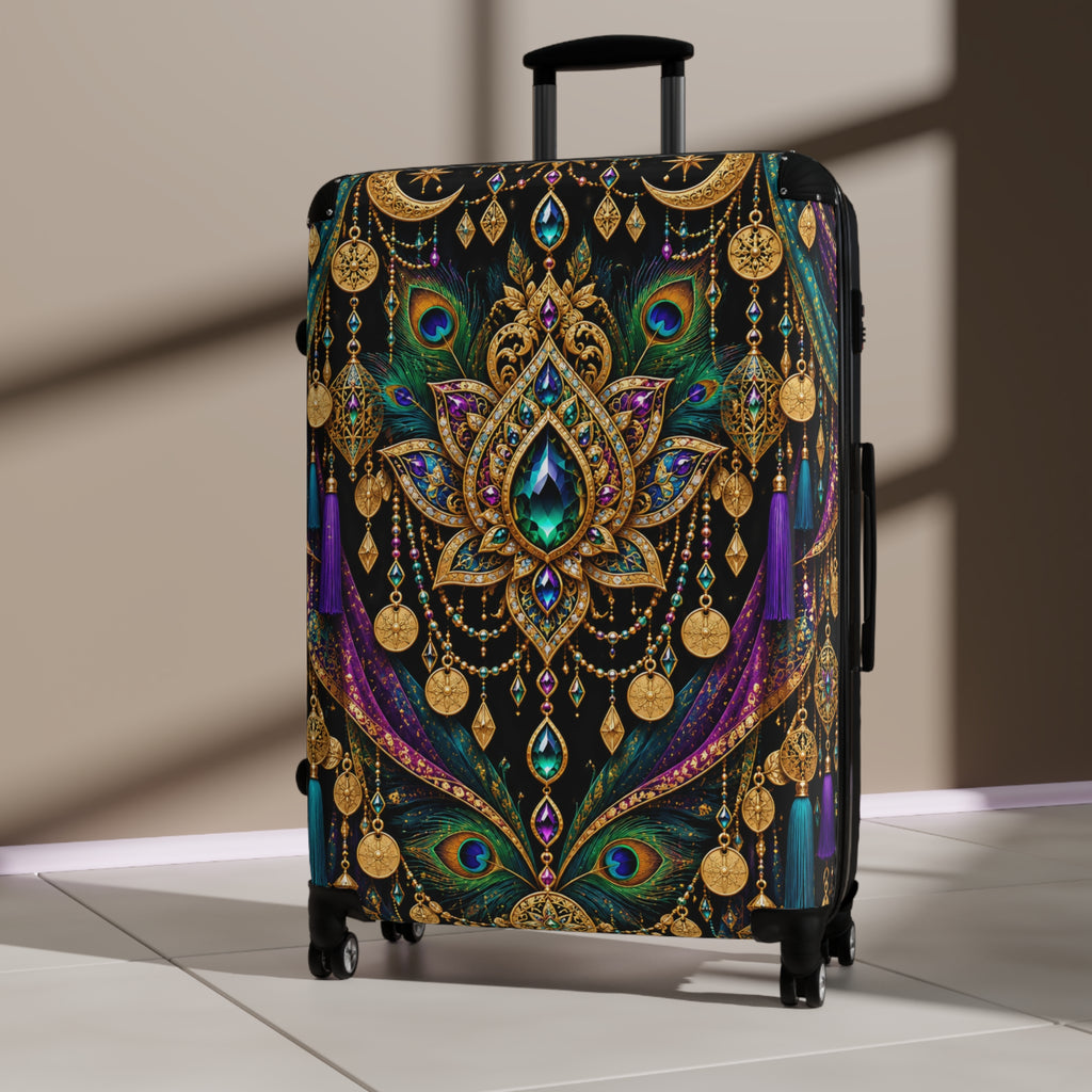 Peacock Mirage | Hard-Shell Spinner Suitcase