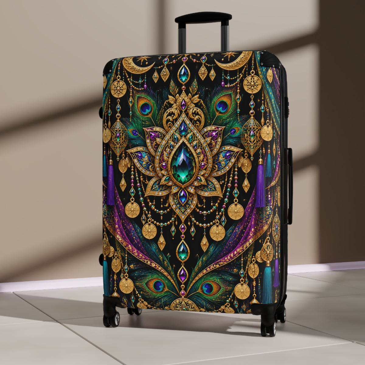 Peacock Mirage | Hard-Shell Spinner Suitcase