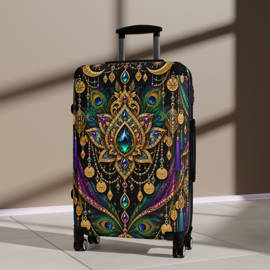 Peacock Mirage | Hard-Shell Spinner Suitcase