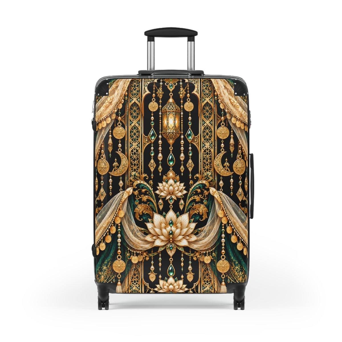 Emerald Veil | Hard-Shell Spinner Suitcase