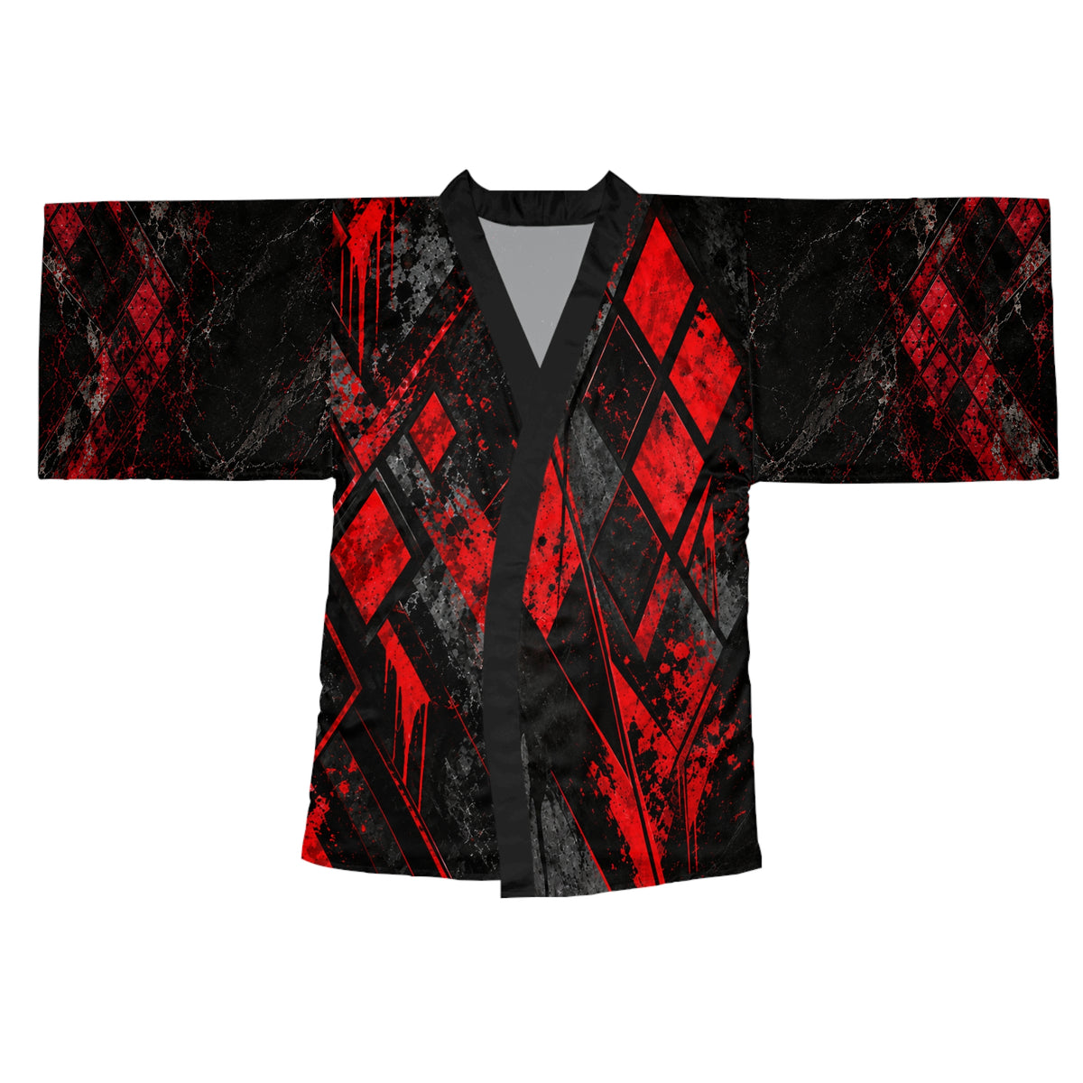 Crimson Vice Harlequin | Kimono Robe